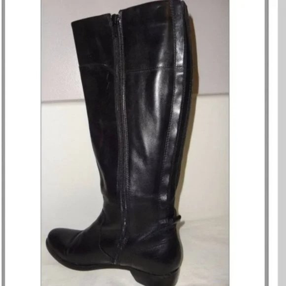 🆕 CORSO COMO Stirrup Knee High Riding Boots Black 6.5 - Picture 4 of 7